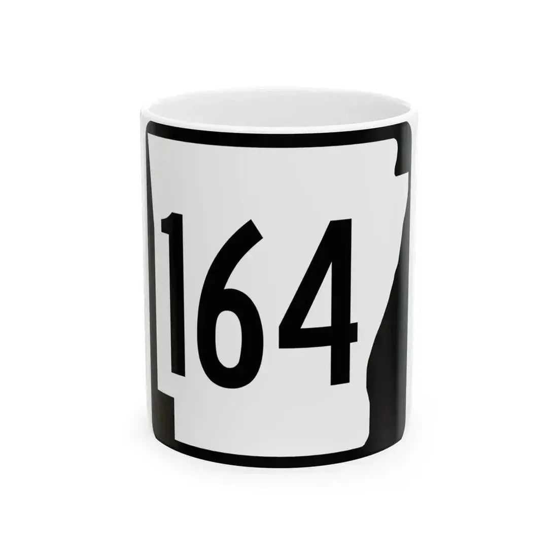 Arkansas 164 1970 (Arkansas) (Road Sign) White Coffee Mug - Go Mug Yourself