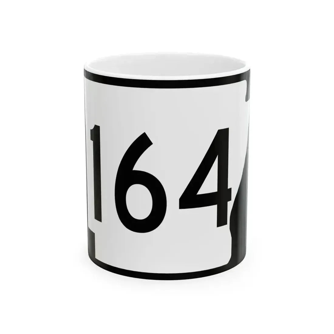 Arkansas 164 (Arkansas) (Road Sign) White Coffee Mug 11oz - Go Mug Yourself