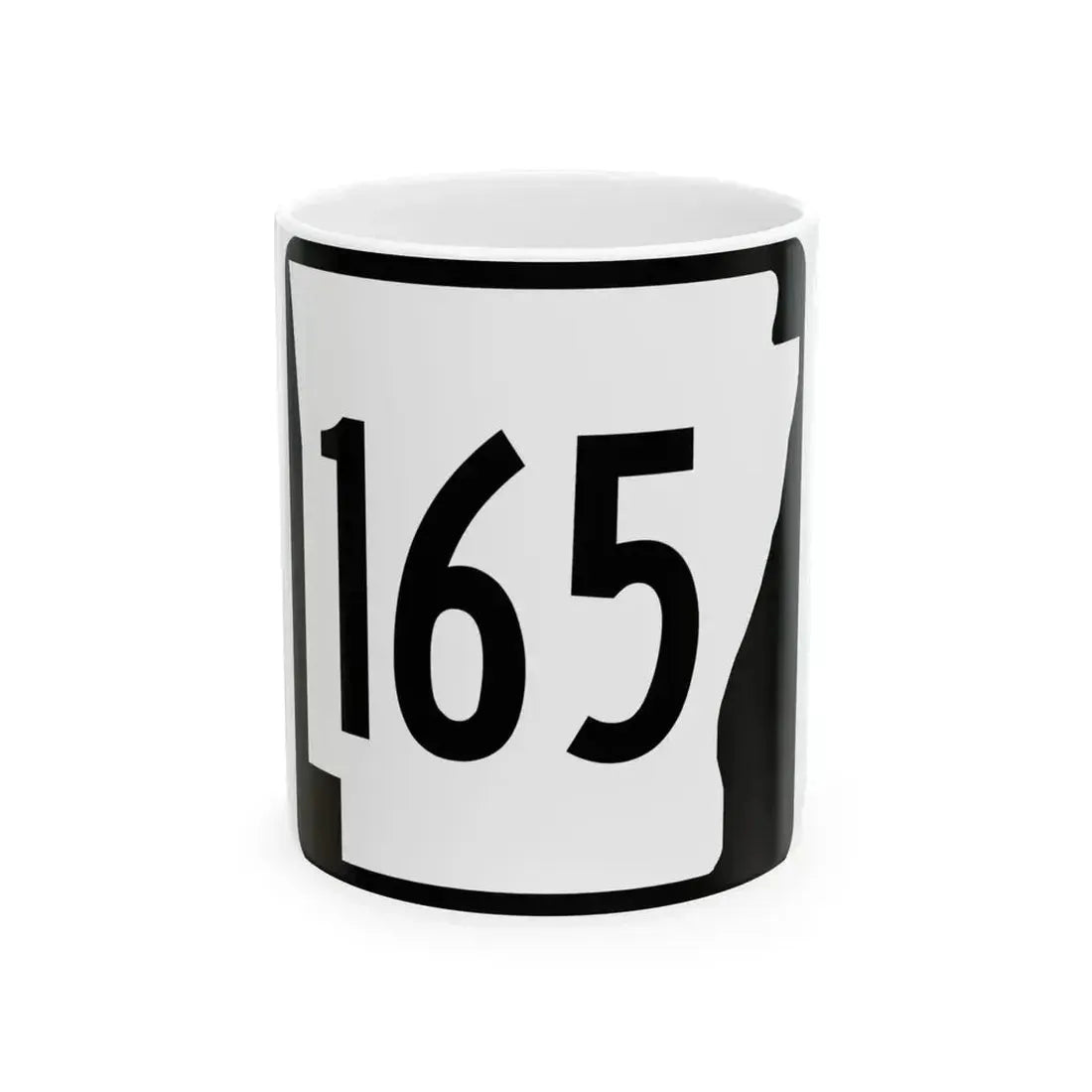 Arkansas 165 1970 (Arkansas) (Road Sign) White Coffee Mug 11oz - Go Mug Yourself
