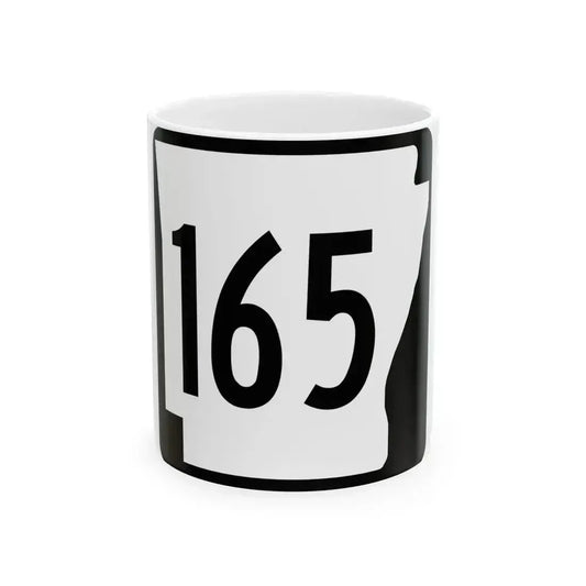 Arkansas 165 1970 (Arkansas) (Road Sign) White Coffee Mug 11oz - Go Mug Yourself