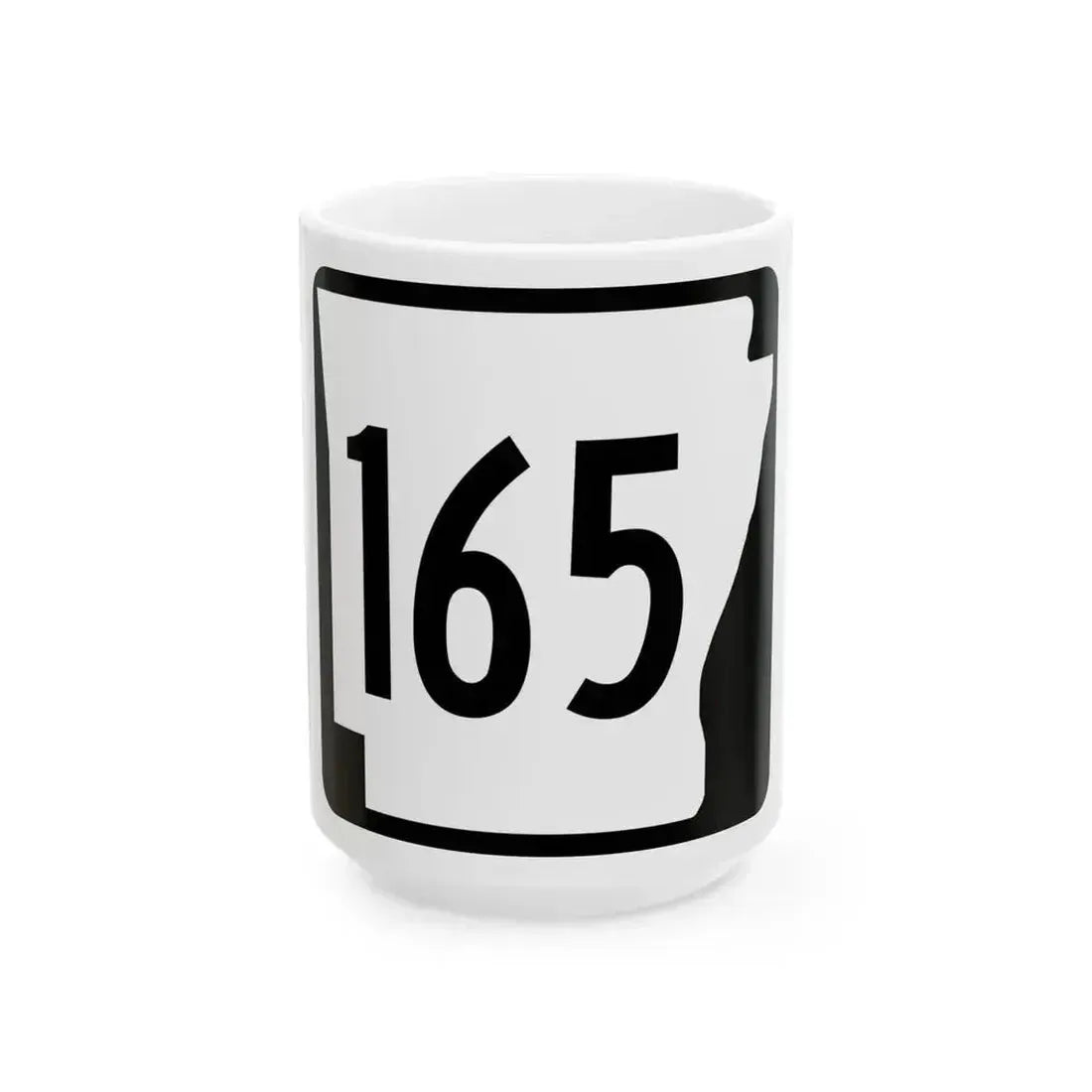 Arkansas 165 1970 (Arkansas) (Road Sign) White Coffee Mug - Go Mug Yourself