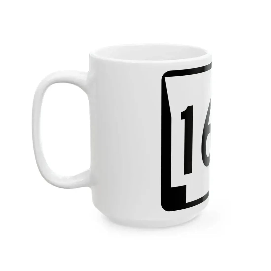 Arkansas 166 (Arkansas) (Road Sign) White Coffee Mug - Go Mug Yourself