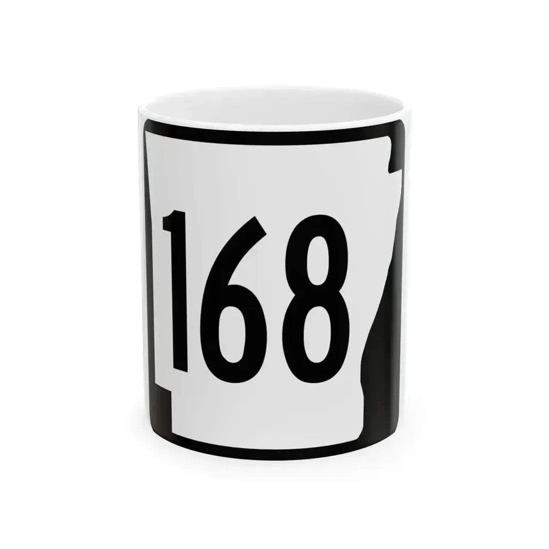 Arkansas 168 1970 (Arkansas) (Road Sign) White Coffee Mug 11oz - Go Mug Yourself