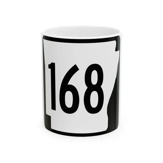 Arkansas 168 1970 (Arkansas) (Road Sign) White Coffee Mug 11oz - Go Mug Yourself