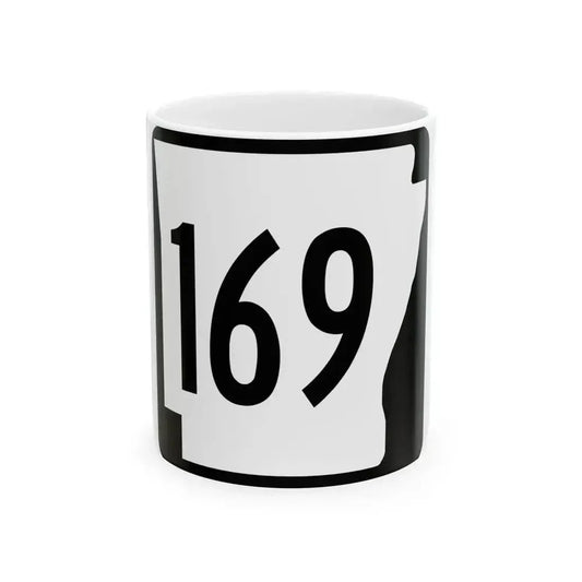 Arkansas 169 1970 (Arkansas) (Road Sign) White Coffee Mug 11oz - Go Mug Yourself