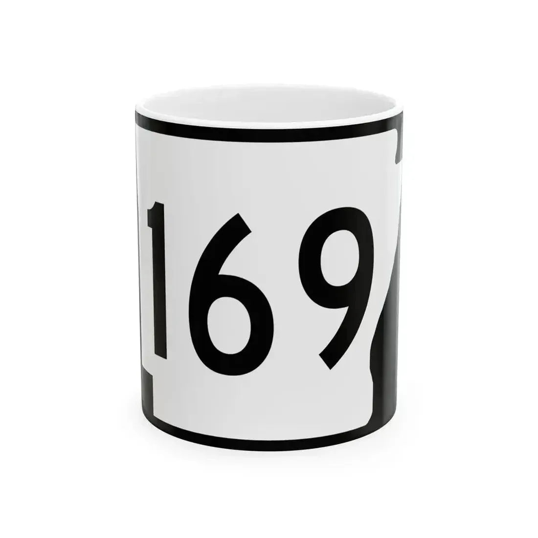 Arkansas 169 (Arkansas) (Road Sign) White Coffee Mug 11oz - Go Mug Yourself