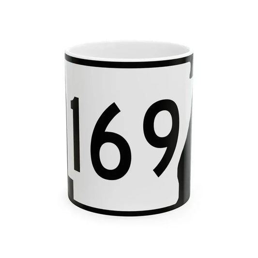 Arkansas 169 (Arkansas) (Road Sign) White Coffee Mug 11oz - Go Mug Yourself