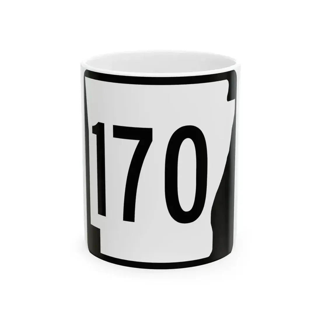 Arkansas 170 1970 (Arkansas) (Road Sign) White Coffee Mug 11oz - Go Mug Yourself