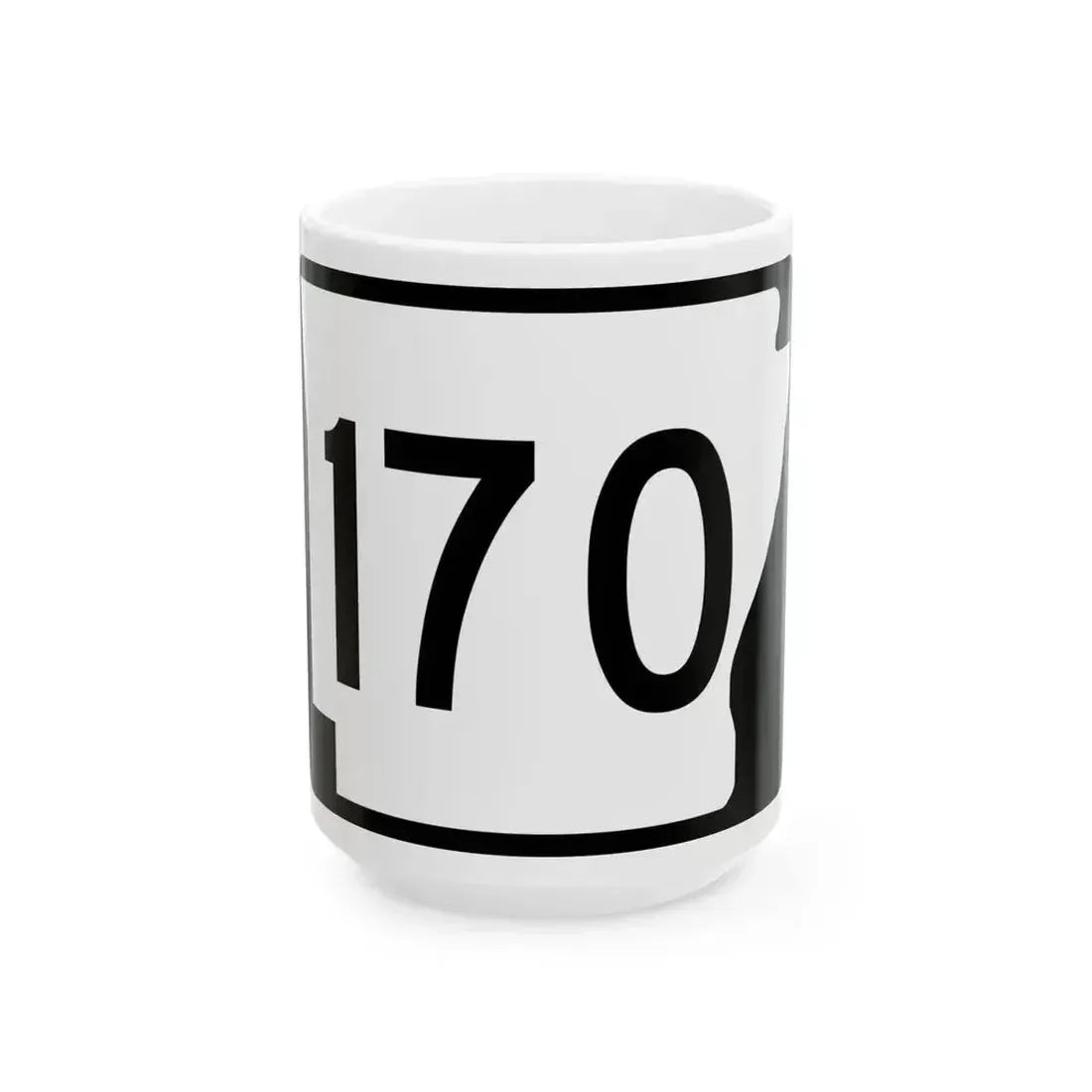 Arkansas 170 (Arkansas) (Road Sign) White Coffee Mug 15oz - Go Mug Yourself