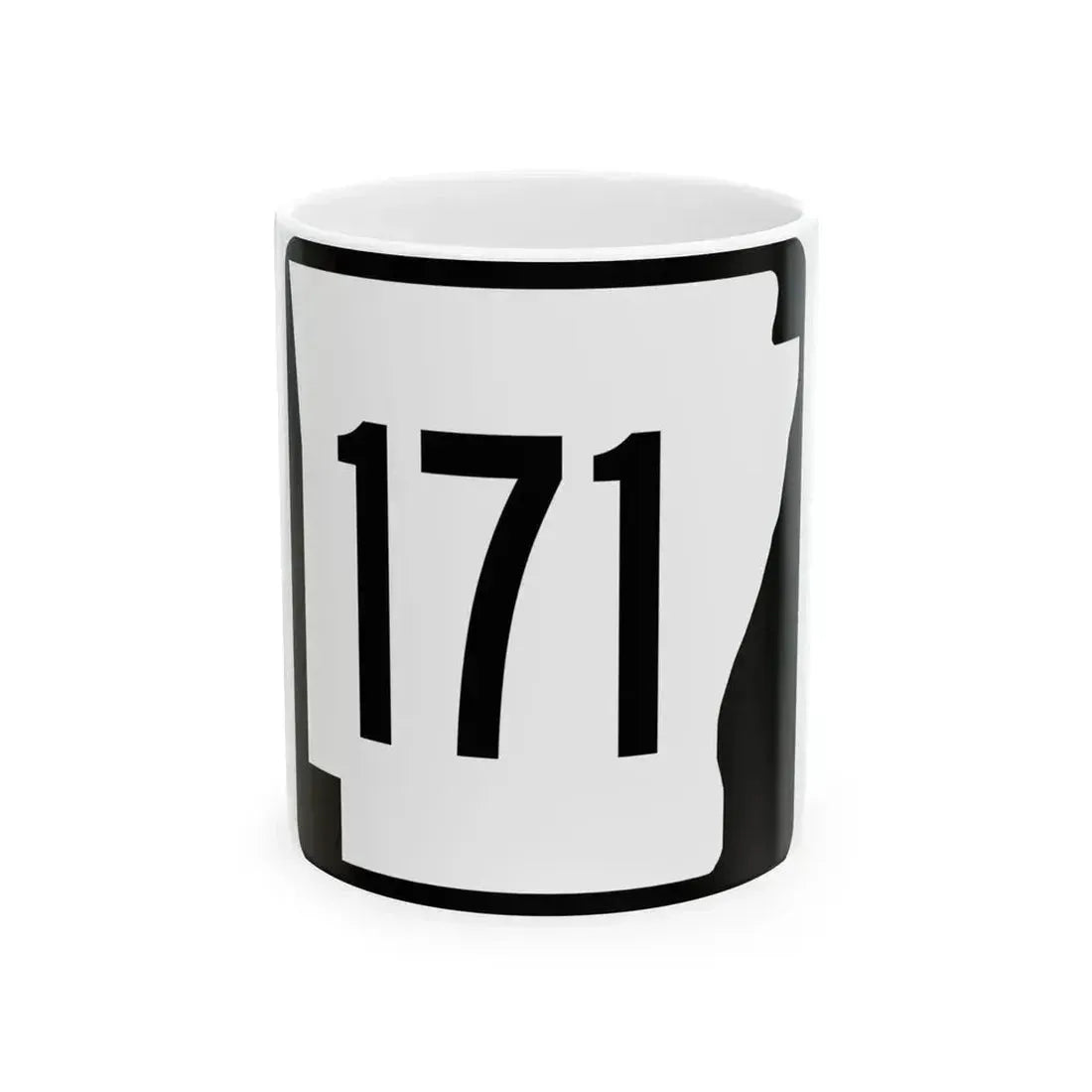 Arkansas 171 1970 (Arkansas) (Road Sign) White Coffee Mug 11oz - Go Mug Yourself