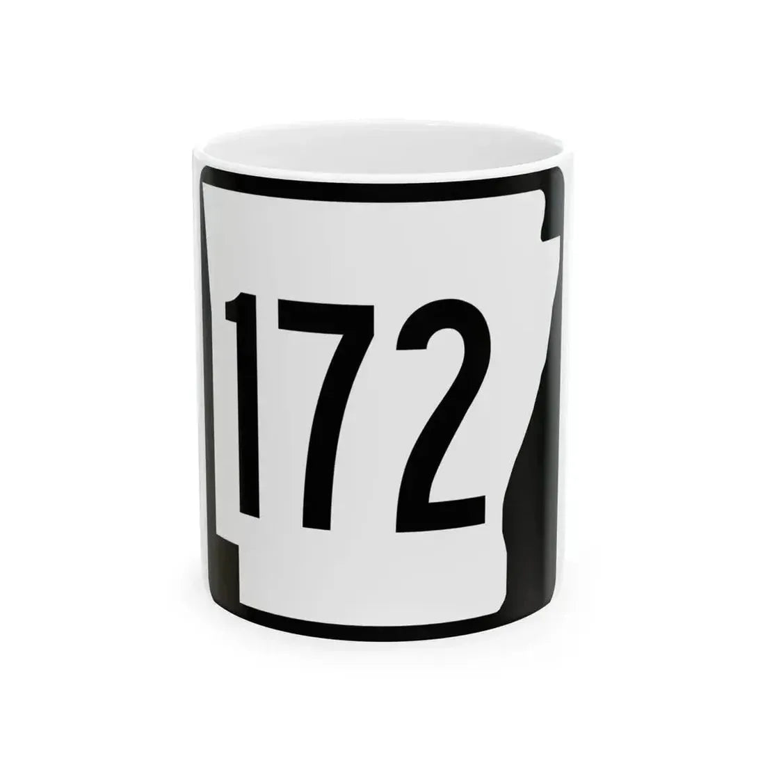 Arkansas 172 1970 (Arkansas) (Road Sign) White Coffee Mug 11oz - Go Mug Yourself