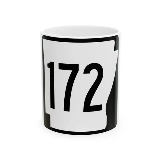 Arkansas 172 1970 (Arkansas) (Road Sign) White Coffee Mug 11oz - Go Mug Yourself