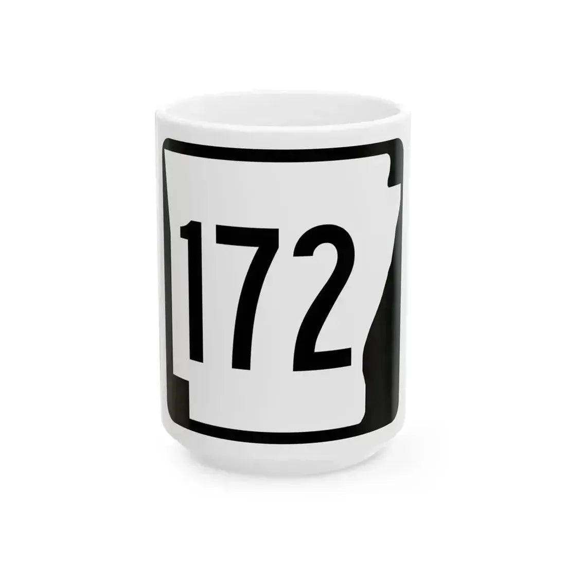 Arkansas 172 1970 (Arkansas) (Road Sign) White Coffee Mug 15oz - Go Mug Yourself