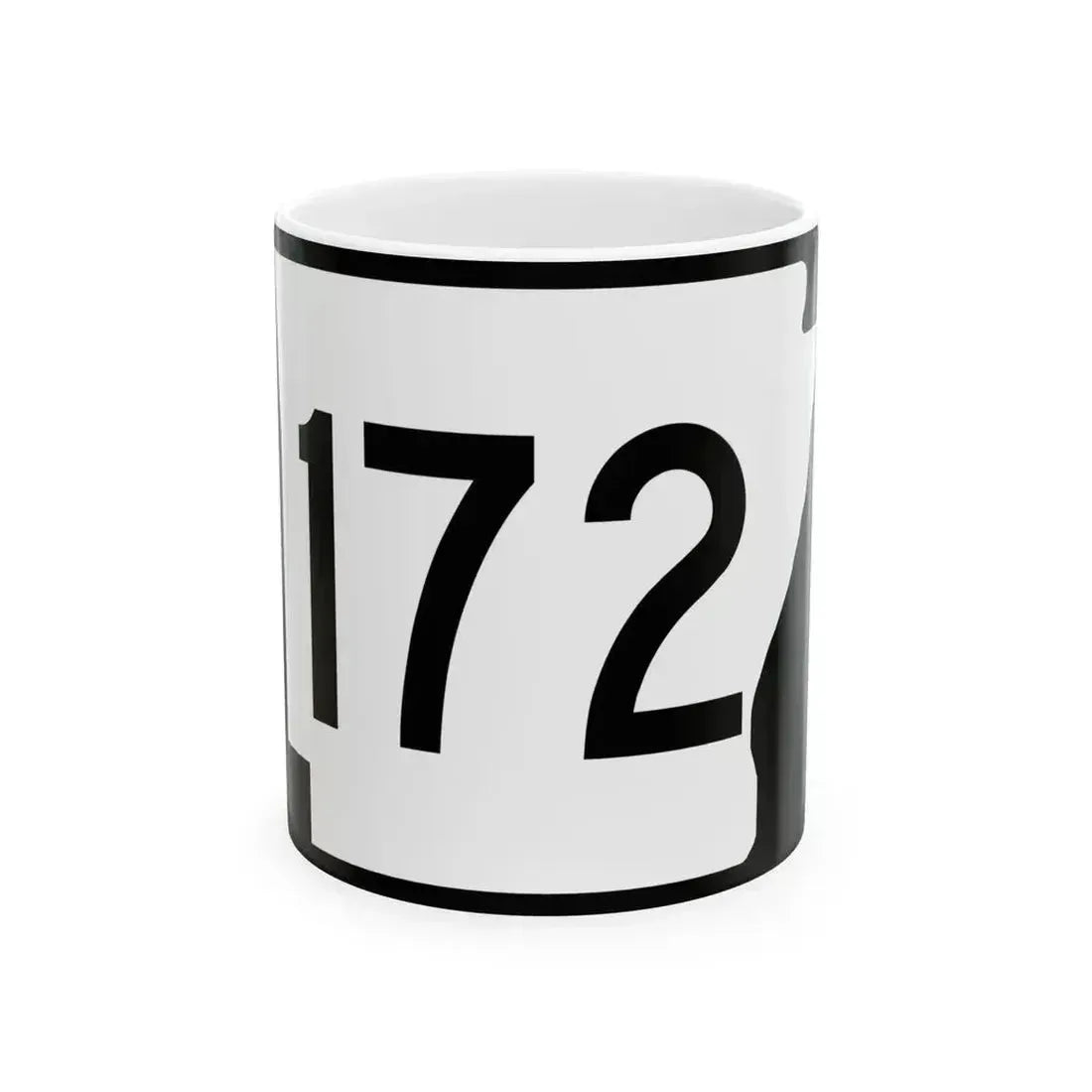 Arkansas 172 (Arkansas) (Road Sign) White Coffee Mug 11oz - Go Mug Yourself