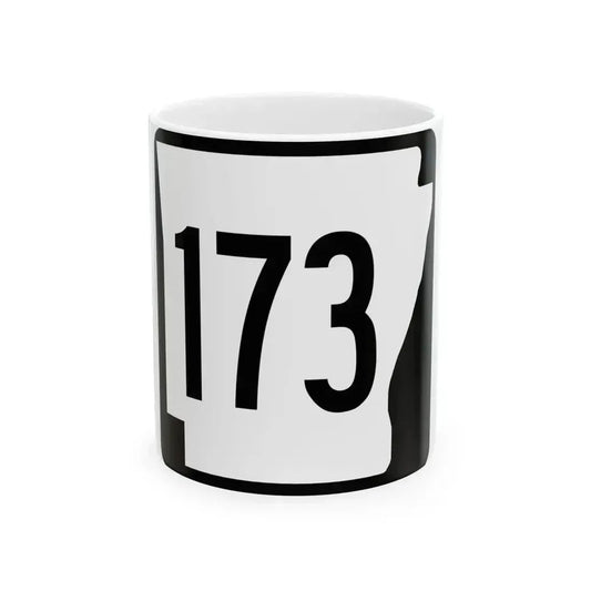 Arkansas 173 1970 (Arkansas) (Road Sign) White Coffee Mug 11oz - Go Mug Yourself