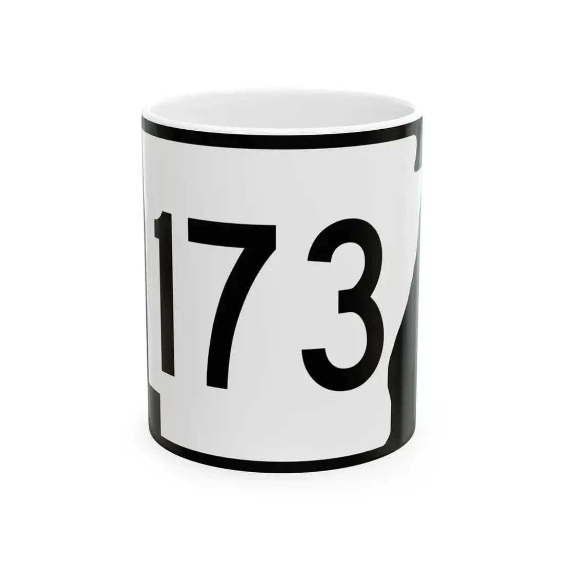 Arkansas 173 (Arkansas) (Road Sign) White Coffee Mug 11oz - Go Mug Yourself