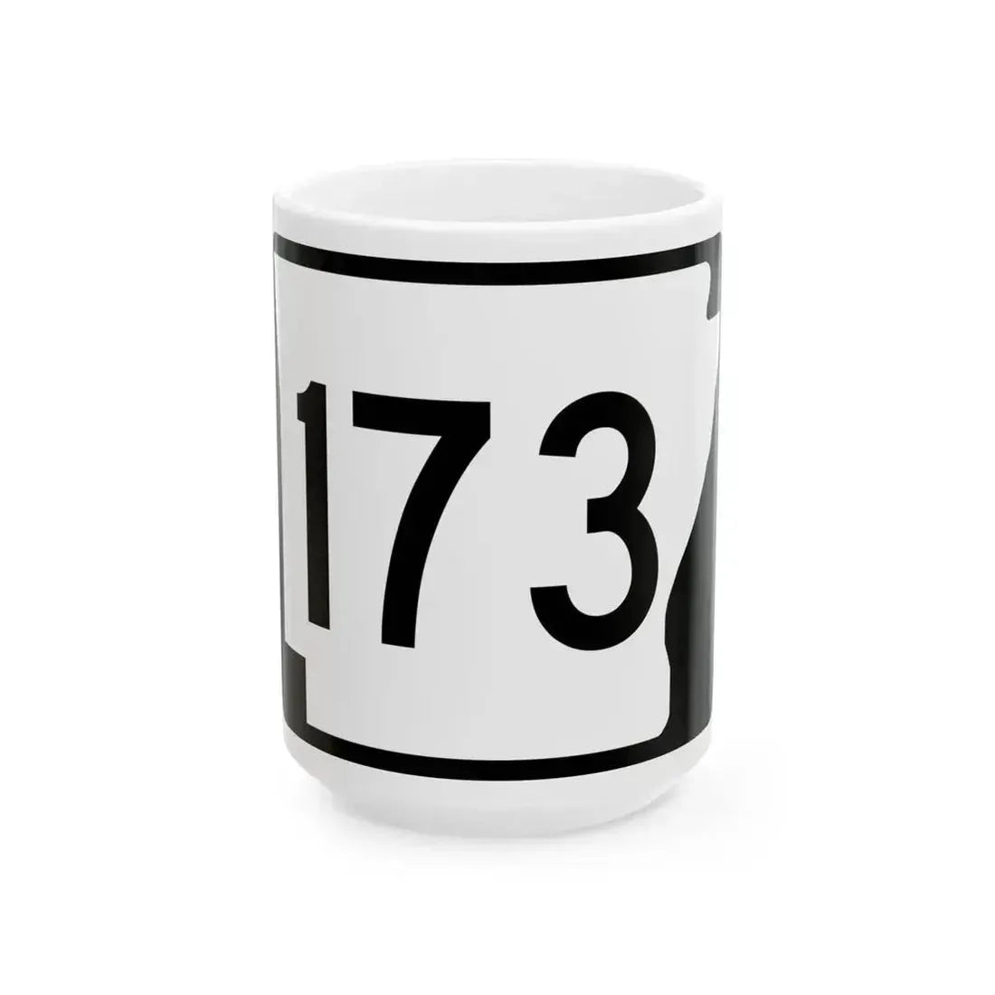 Arkansas 173 (Arkansas) (Road Sign) White Coffee Mug 15oz - Go Mug Yourself