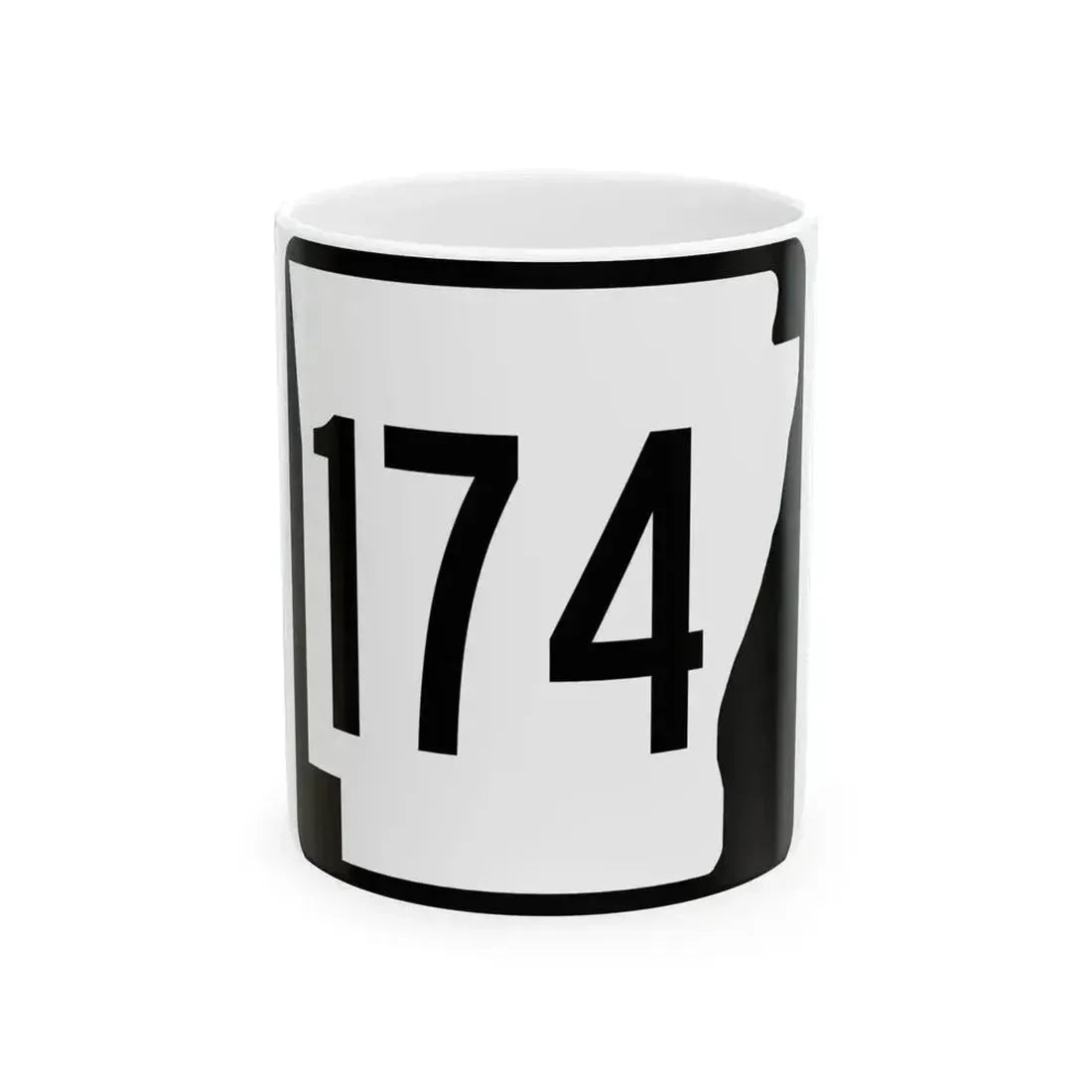 Arkansas 174 1970 (Arkansas) (Road Sign) White Coffee Mug 11oz - Go Mug Yourself