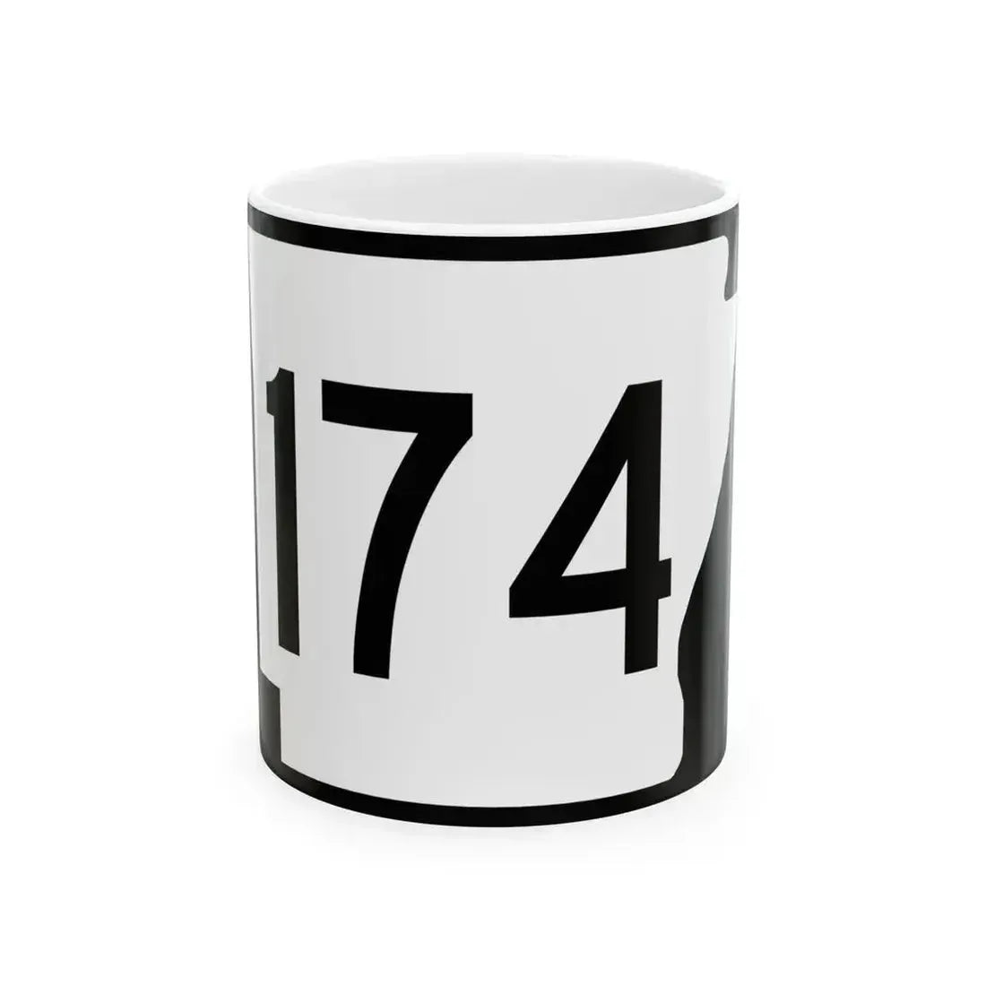 Arkansas 174 (Arkansas) (Road Sign) White Coffee Mug 11oz - Go Mug Yourself