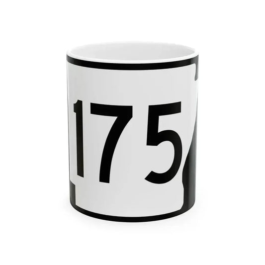 Arkansas 175 (Arkansas) (Road Sign) White Coffee Mug 11oz - Go Mug Yourself