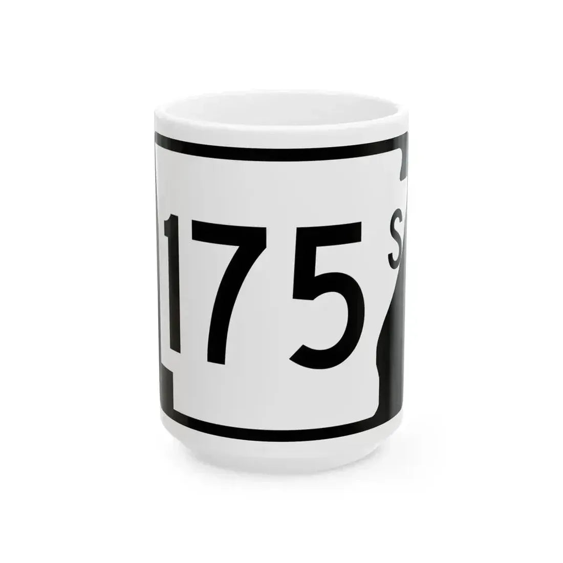 Arkansas 175S (Arkansas) (Road Sign) White Coffee Mug 15oz - Go Mug Yourself