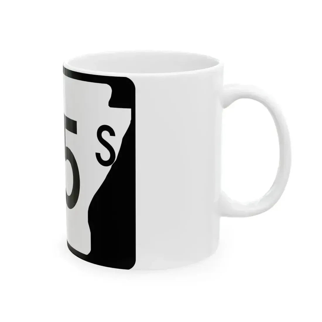 Arkansas 175S (Arkansas) (Road Sign) White Coffee Mug - Go Mug Yourself
