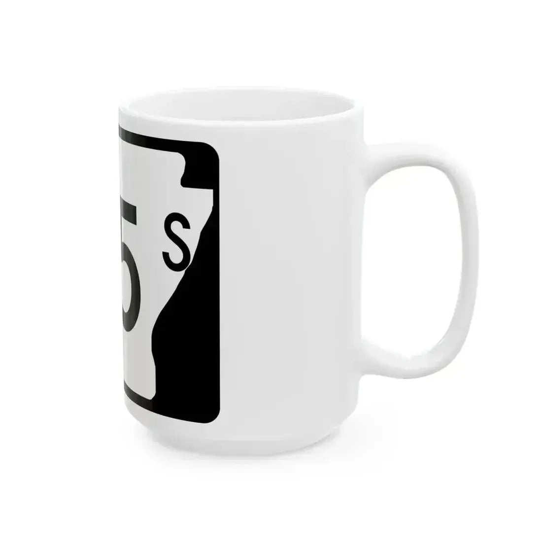 Arkansas 175S (Arkansas) (Road Sign) White Coffee Mug - Go Mug Yourself