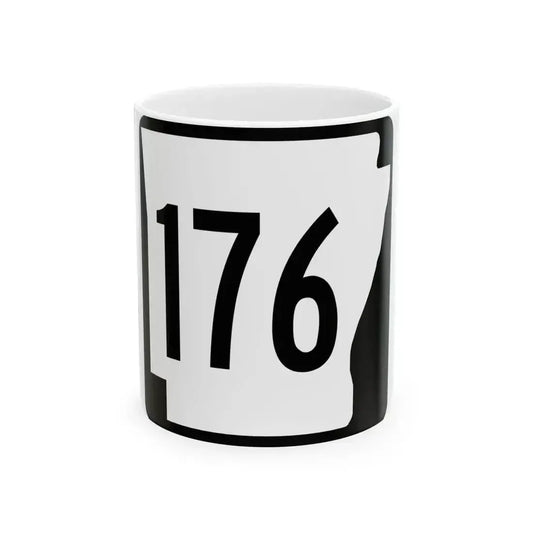 Arkansas 176 1970 (Arkansas) (Road Sign) White Coffee Mug 11oz - Go Mug Yourself