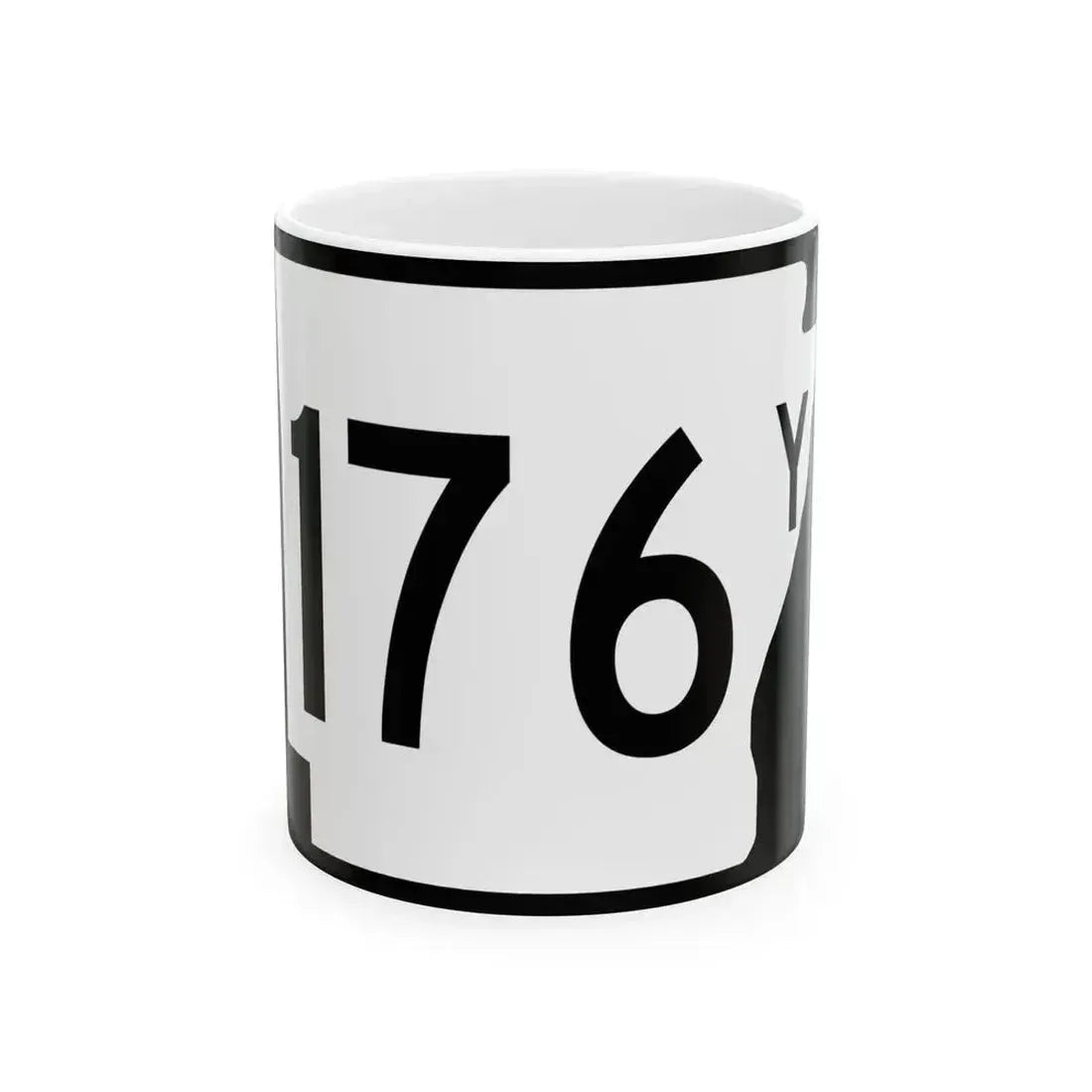 Arkansas 176Y (Arkansas) (Road Sign) White Coffee Mug 11oz - Go Mug Yourself