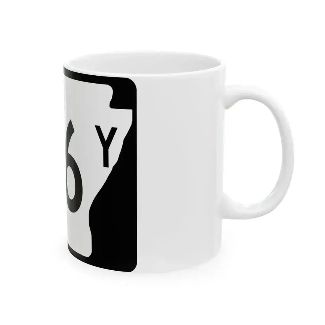 Arkansas 176Y (Arkansas) (Road Sign) White Coffee Mug - Go Mug Yourself