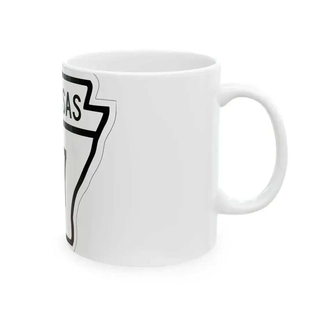 Arkansas 177 1948 (Arkansas) (Road Sign) White Coffee Mug - Go Mug Yourself