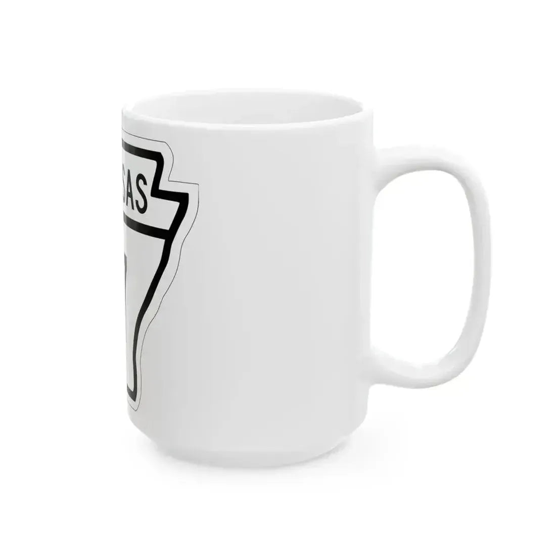 Arkansas 177 1948 (Arkansas) (Road Sign) White Coffee Mug - Go Mug Yourself