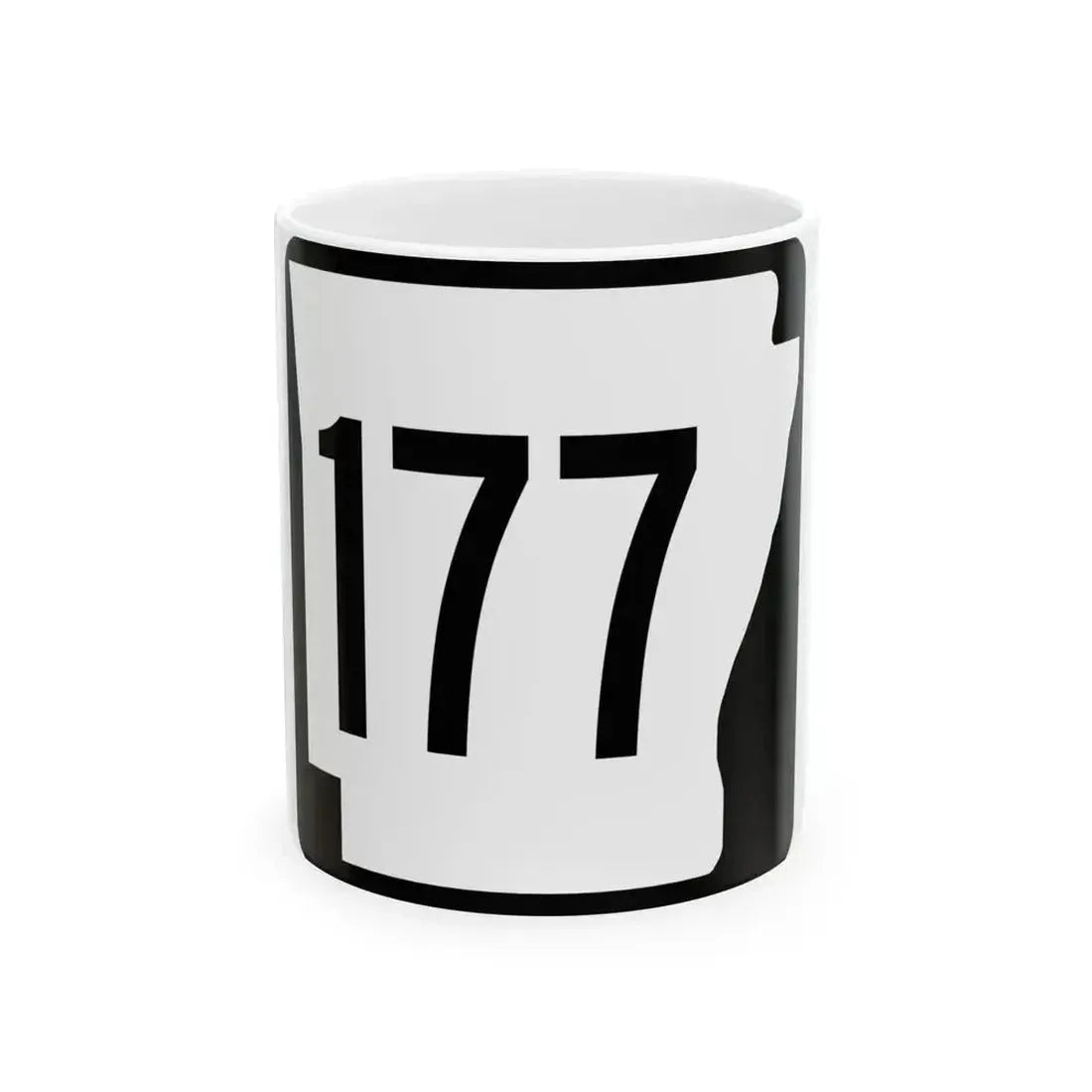 Arkansas 177 1970 (Arkansas) (Road Sign) White Coffee Mug 11oz - Go Mug Yourself