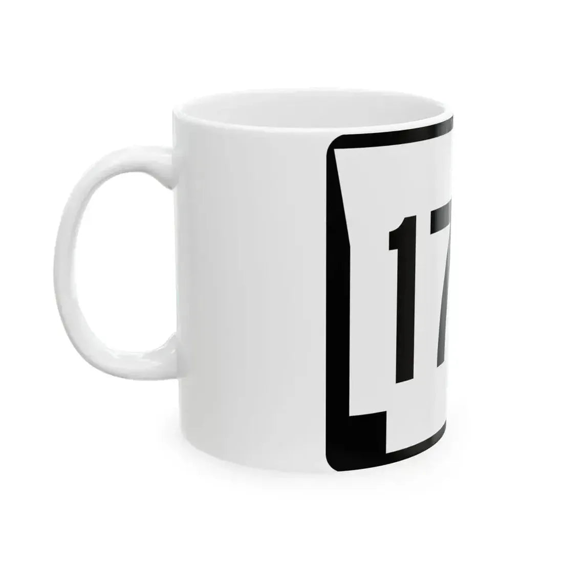 Arkansas 177 (Arkansas) (Road Sign) White Coffee Mug - Go Mug Yourself