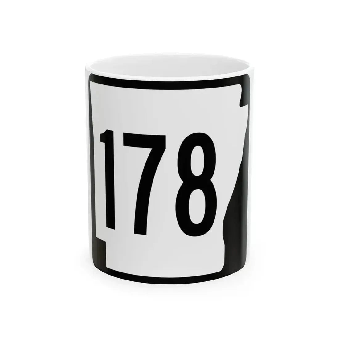 Arkansas 178 1970 (Arkansas) (Road Sign) White Coffee Mug 11oz - Go Mug Yourself