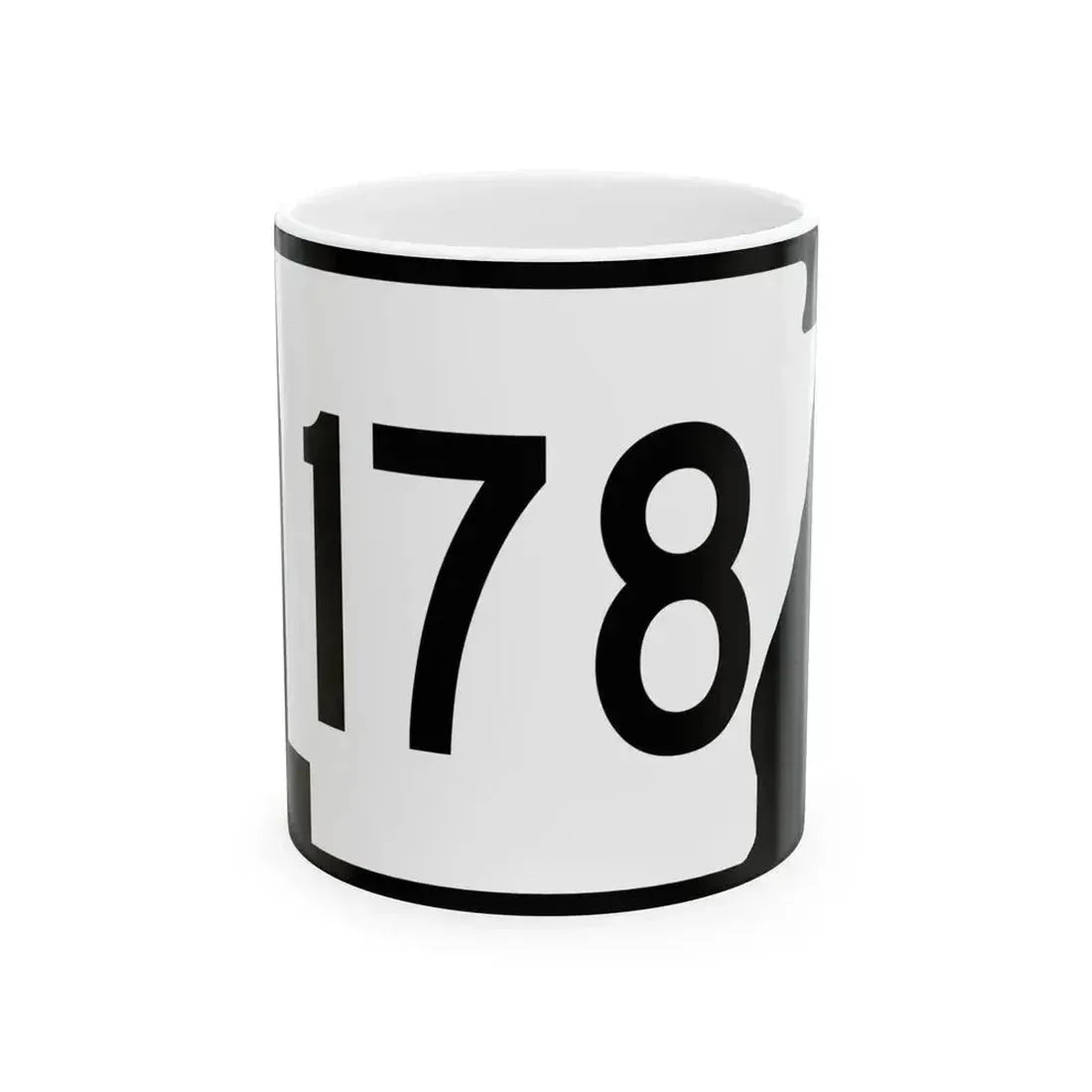 Arkansas 178 (Arkansas) (Road Sign) White Coffee Mug 11oz - Go Mug Yourself