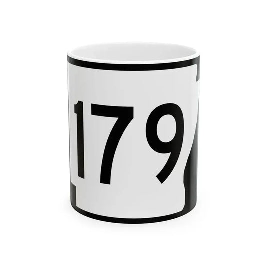 Arkansas 179 (Arkansas) (Road Sign) White Coffee Mug 11oz - Go Mug Yourself