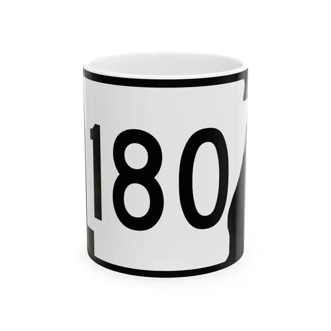Arkansas 180 (Arkansas) (Road Sign) White Coffee Mug 11oz - Go Mug Yourself