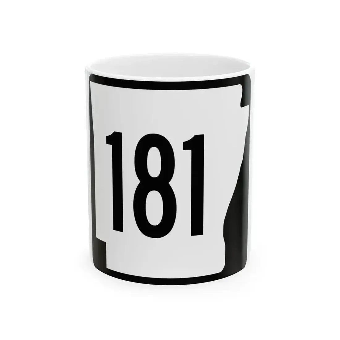 Arkansas 181 1970 (Arkansas) (Road Sign) White Coffee Mug 11oz - Go Mug Yourself