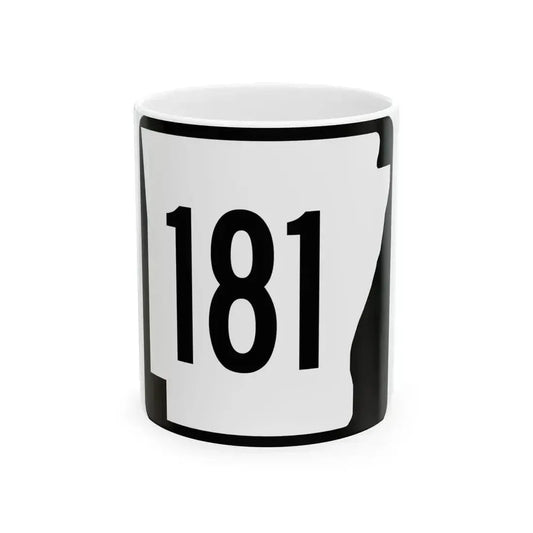Arkansas 181 1970 (Arkansas) (Road Sign) White Coffee Mug 11oz - Go Mug Yourself