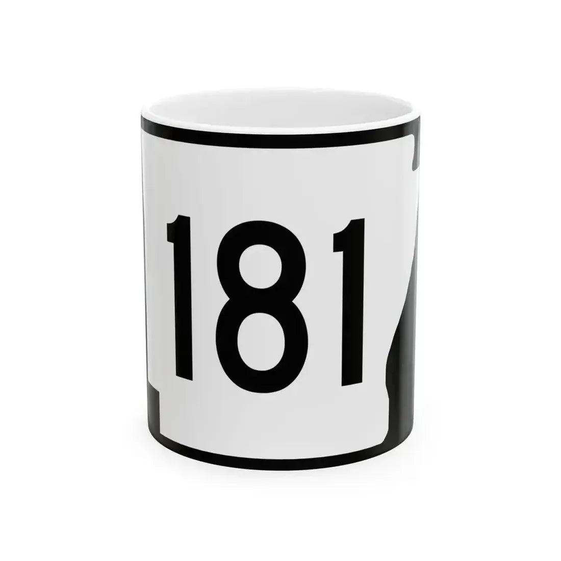 Arkansas 181 (Arkansas) (Road Sign) White Coffee Mug 11oz - Go Mug Yourself