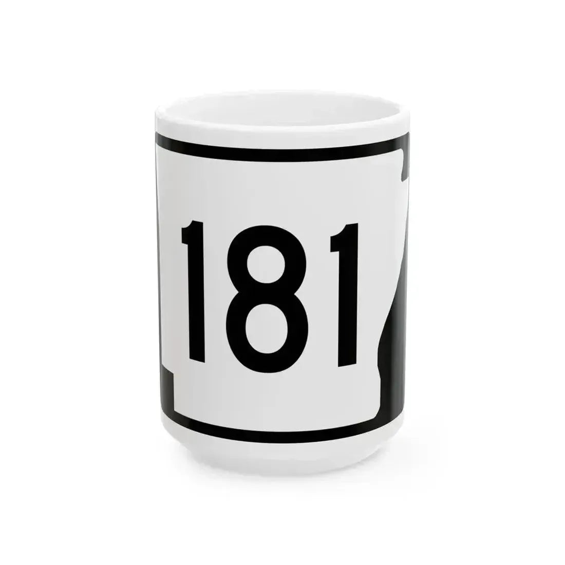 Arkansas 181 (Arkansas) (Road Sign) White Coffee Mug 15oz - Go Mug Yourself