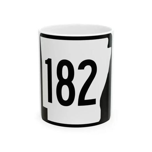 Arkansas 182 1970 (Arkansas) (Road Sign) White Coffee Mug 11oz - Go Mug Yourself