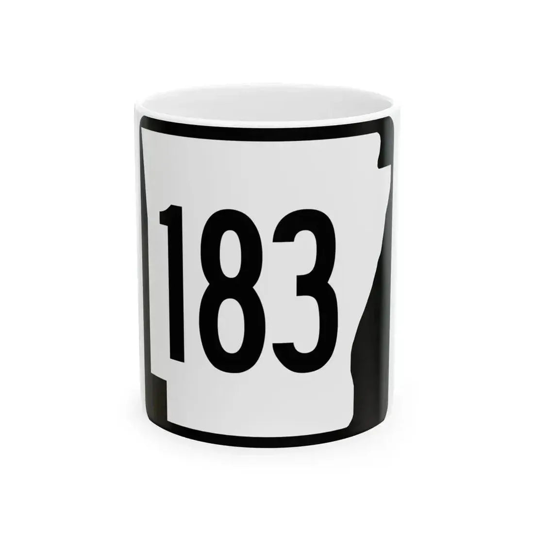 Arkansas 183 1970 (Arkansas) (Road Sign) White Coffee Mug 11oz - Go Mug Yourself