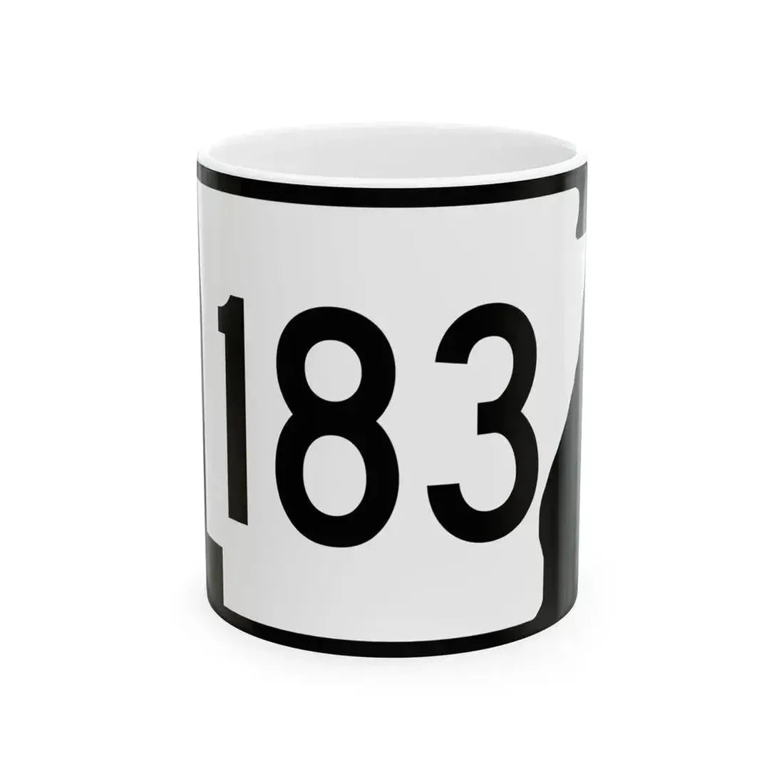 Arkansas 183 (Arkansas) (Road Sign) White Coffee Mug 11oz - Go Mug Yourself