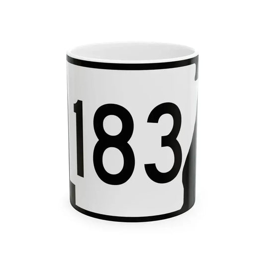 Arkansas 183 (Arkansas) (Road Sign) White Coffee Mug 11oz - Go Mug Yourself