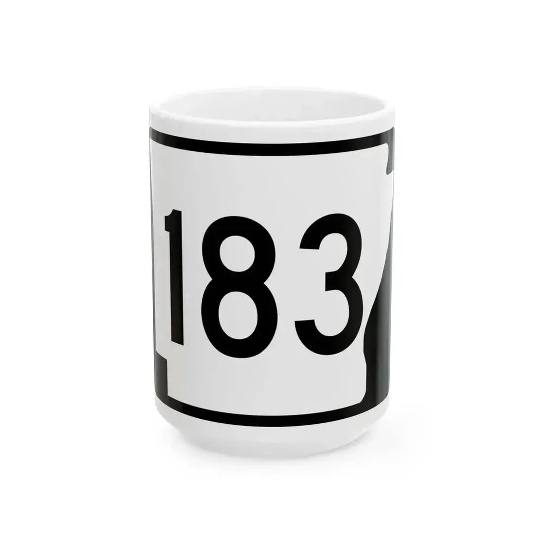 Arkansas 183 (Arkansas) (Road Sign) White Coffee Mug 15oz - Go Mug Yourself