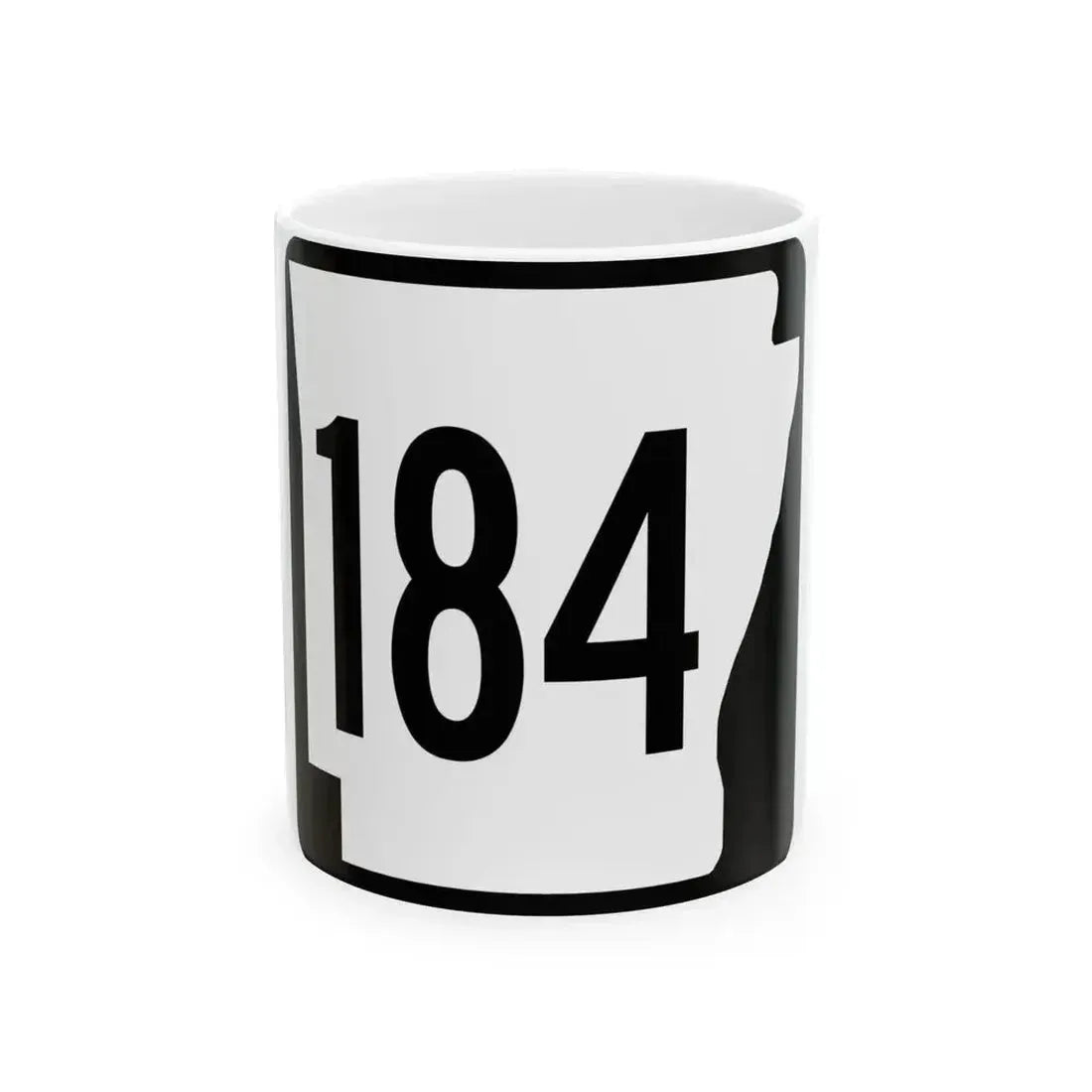 Arkansas 184 1970 (Arkansas) (Road Sign) White Coffee Mug 11oz - Go Mug Yourself