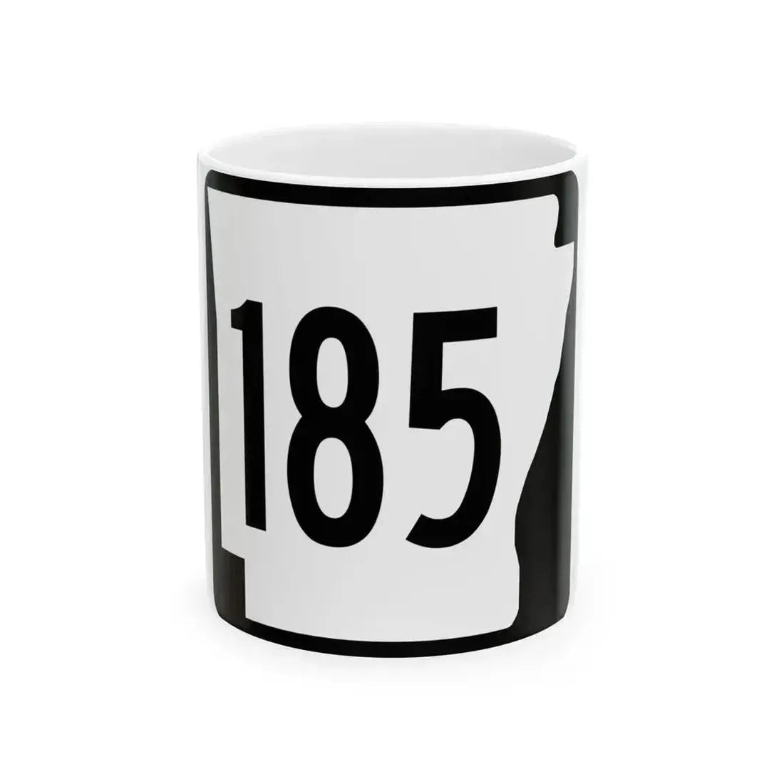 Arkansas 185 1970 (Arkansas) (Road Sign) White Coffee Mug 11oz - Go Mug Yourself