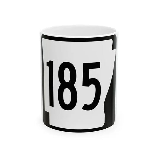 Arkansas 185 1970 (Arkansas) (Road Sign) White Coffee Mug 11oz - Go Mug Yourself